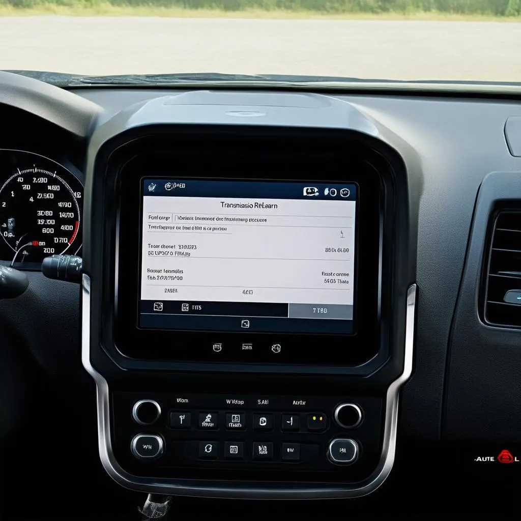 Autel Scanner Transmission Relearn Dashboard