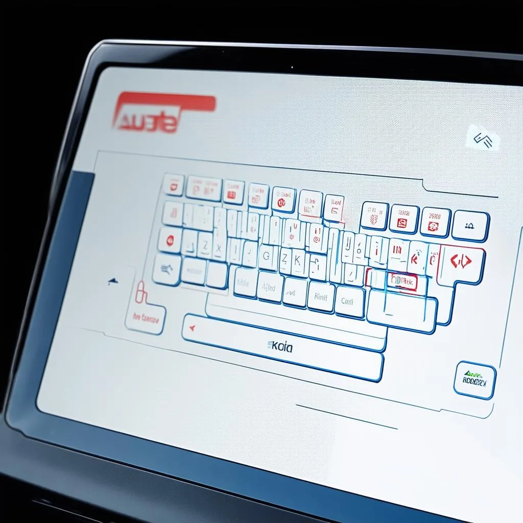 Autel Scanner Virtual Keyboard