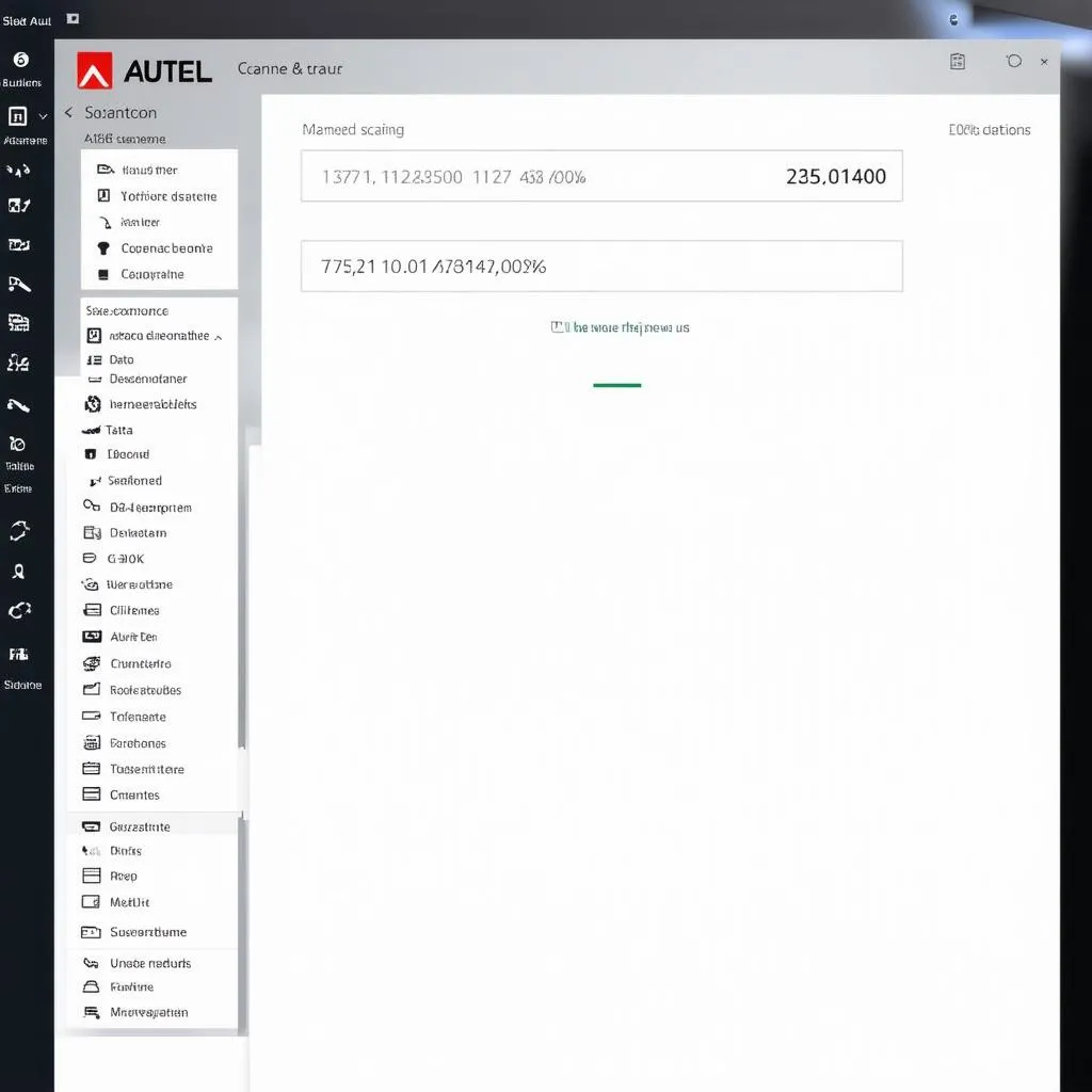 Autel Scanner User Interface