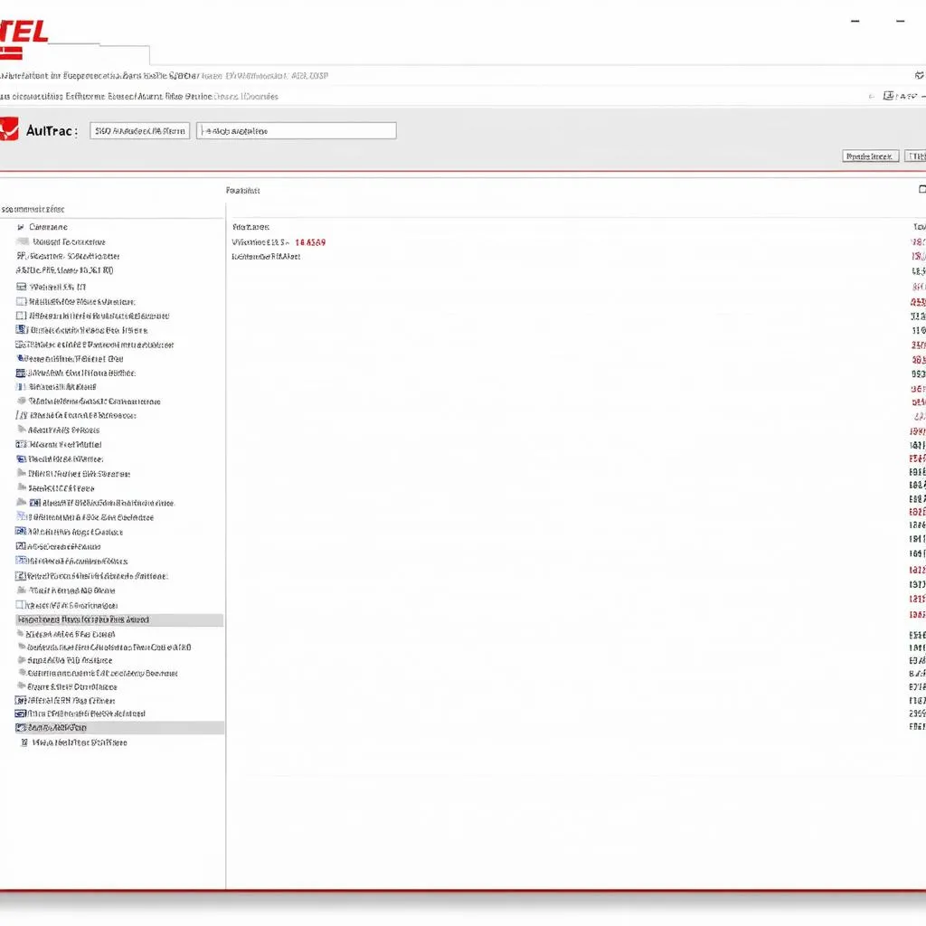 Autel Software Interface