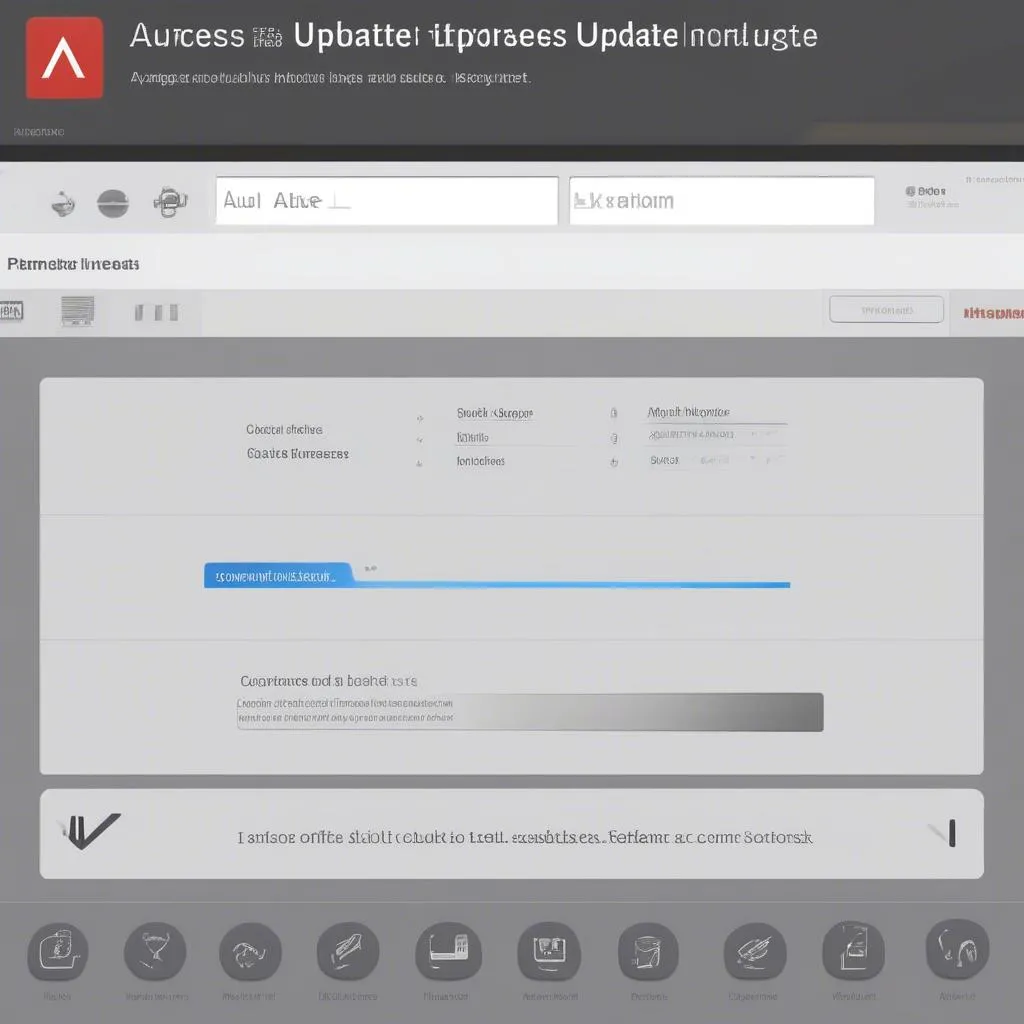 Autel software update screen