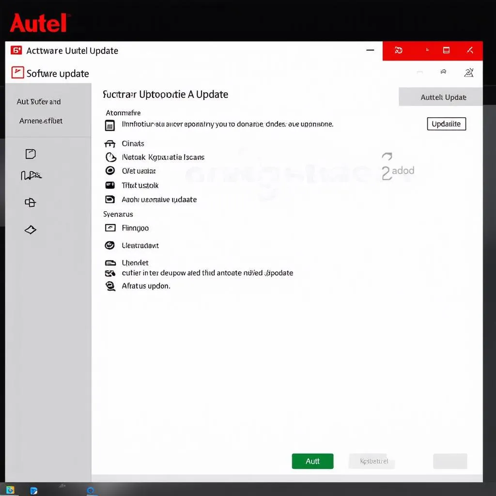 Autel Software Update Screenshot