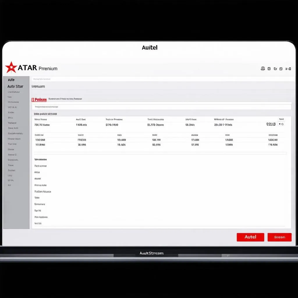 Autel Star Premium Interface