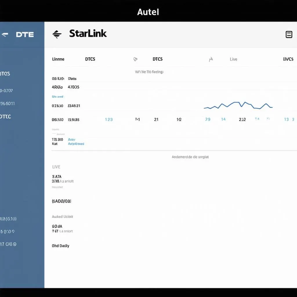 Autel Starlink APK interface