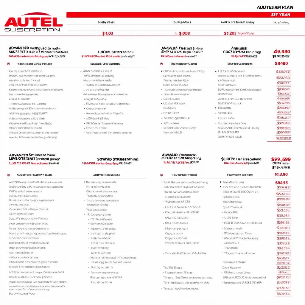 Autel Subscription Pricing