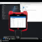 Autel diagnostic tool with TeamViewer