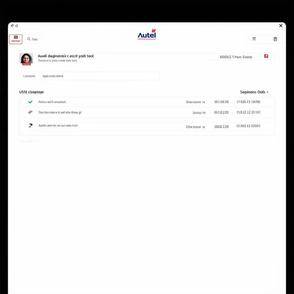 Autel Tool Interface