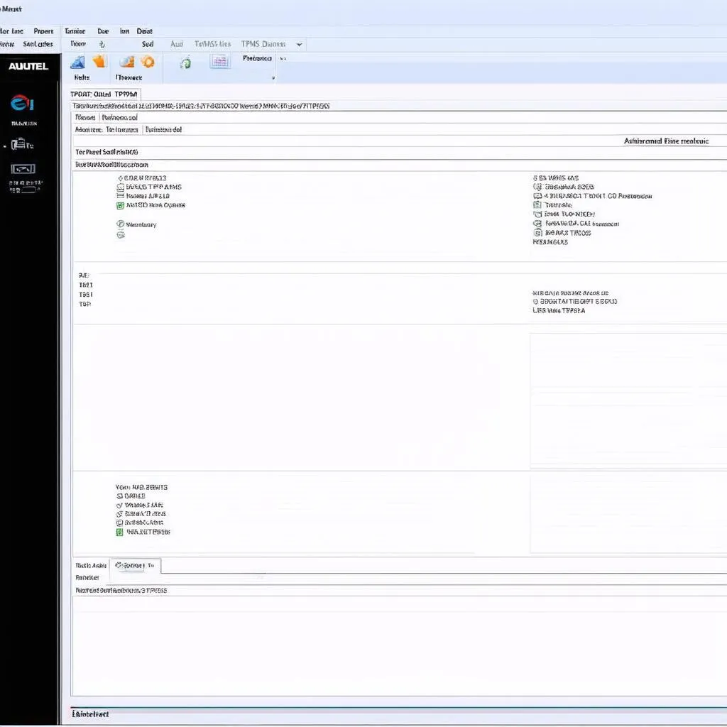 Autel TPMS Software Interface