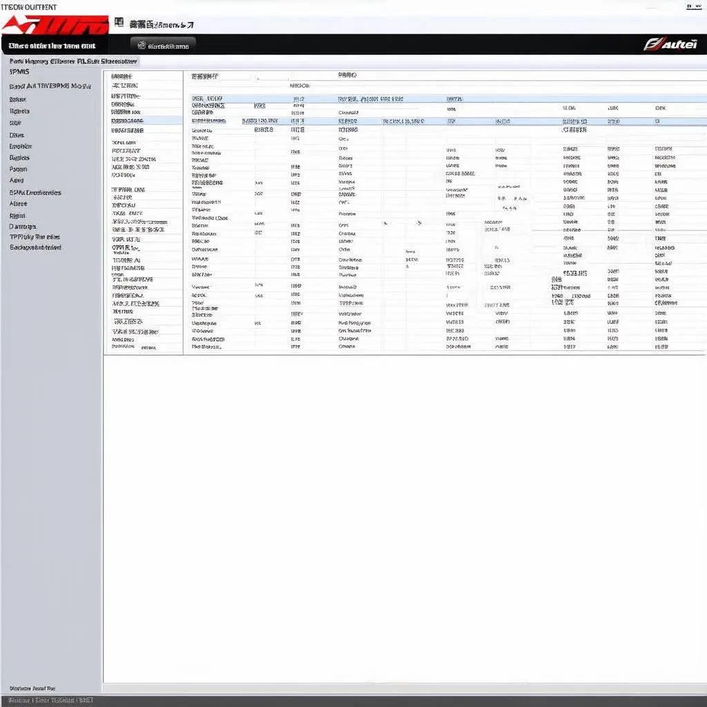 Autel TPMS Software Vehicle Coverage