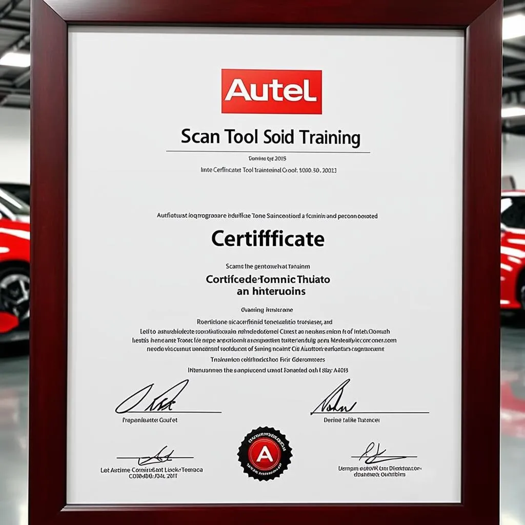 Autel Training Certificate