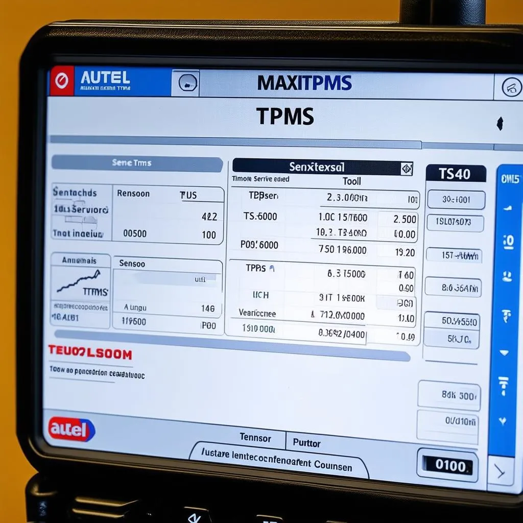 Autel TS401 Maxitpms Tpms Service Tool screen