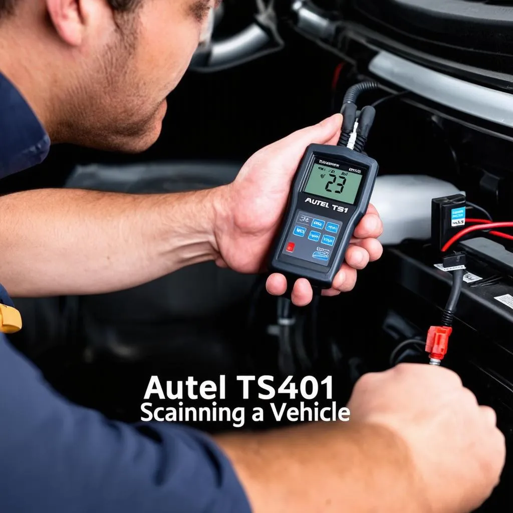 Autel TS401 Scanning a Vehicle