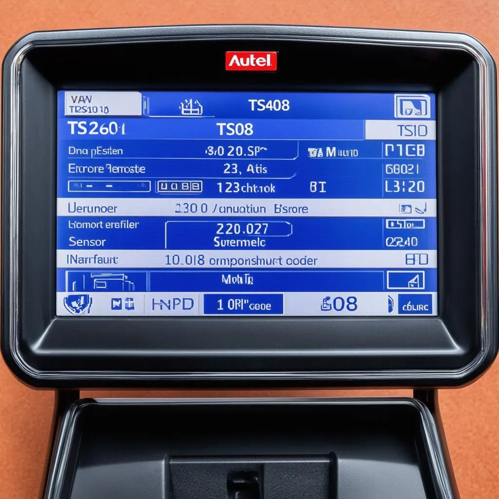 Autel TS408 Diagnostic Screen