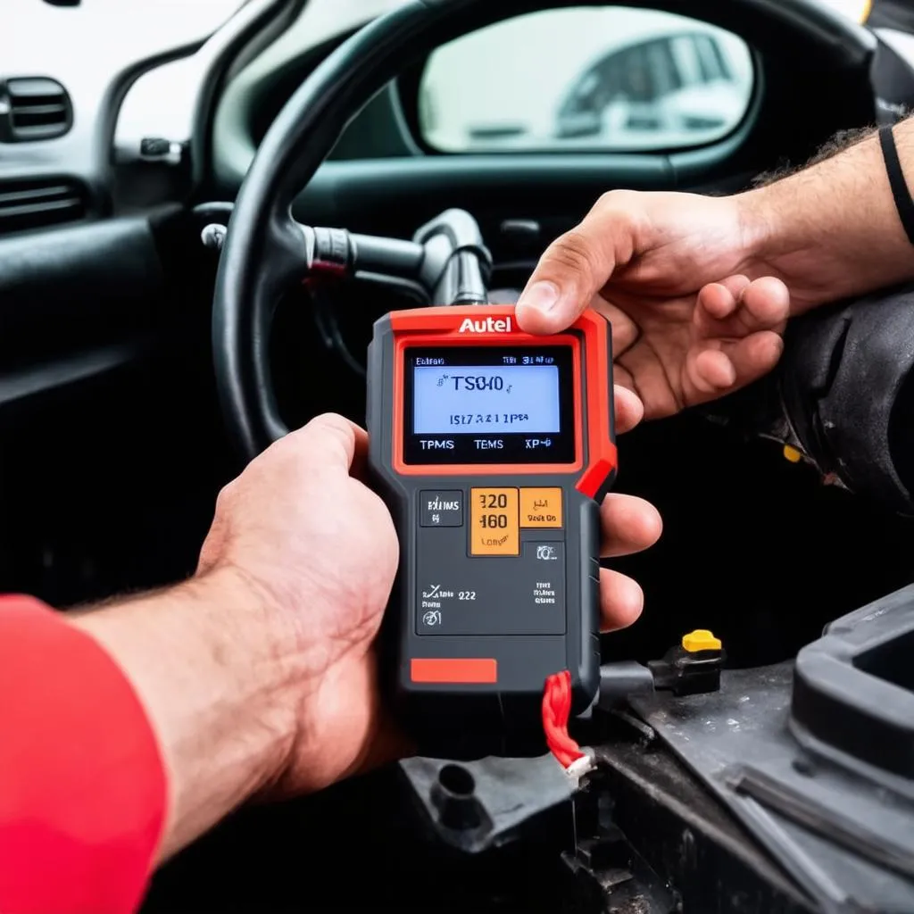 Autel TS408 on European Car