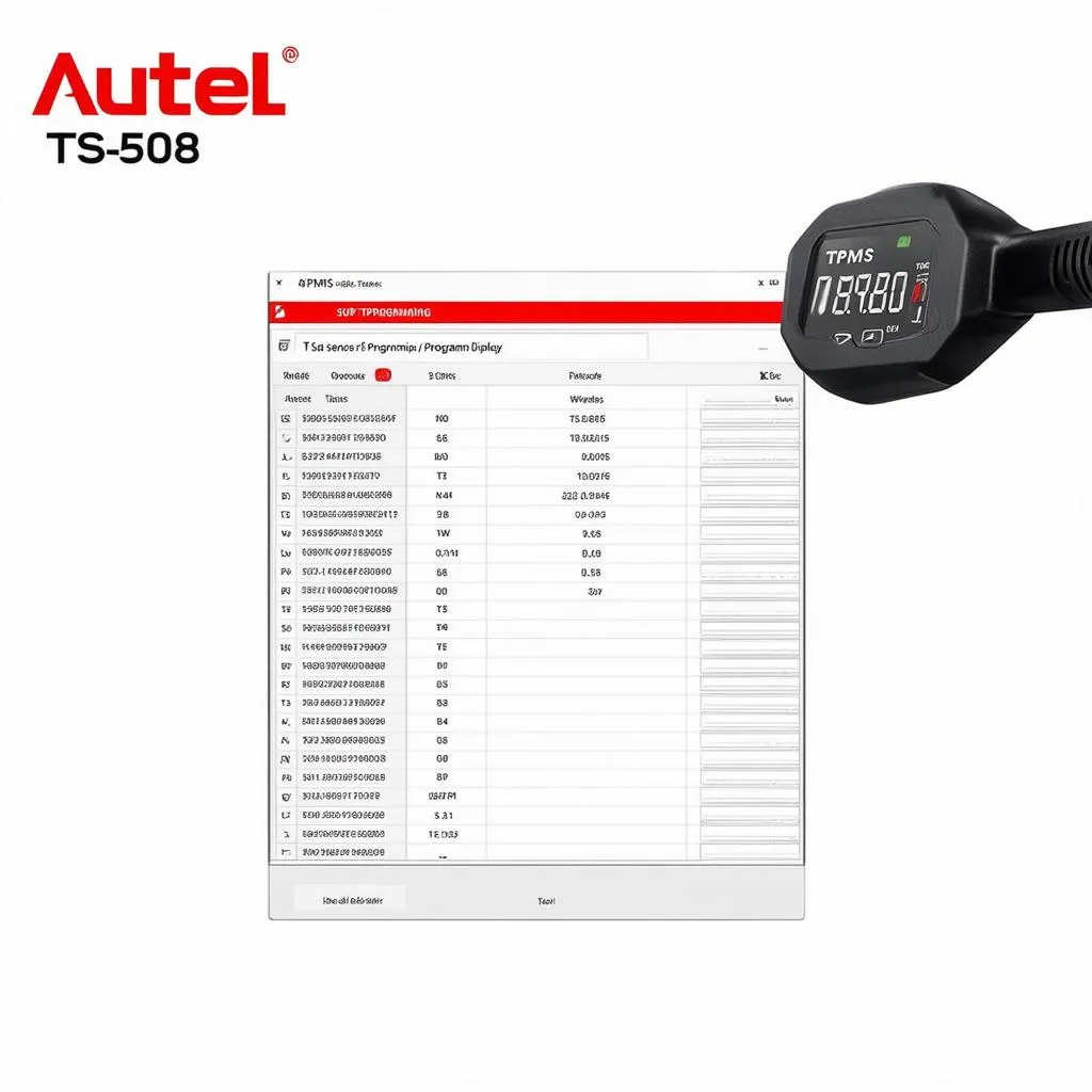 Autel TS508 Display