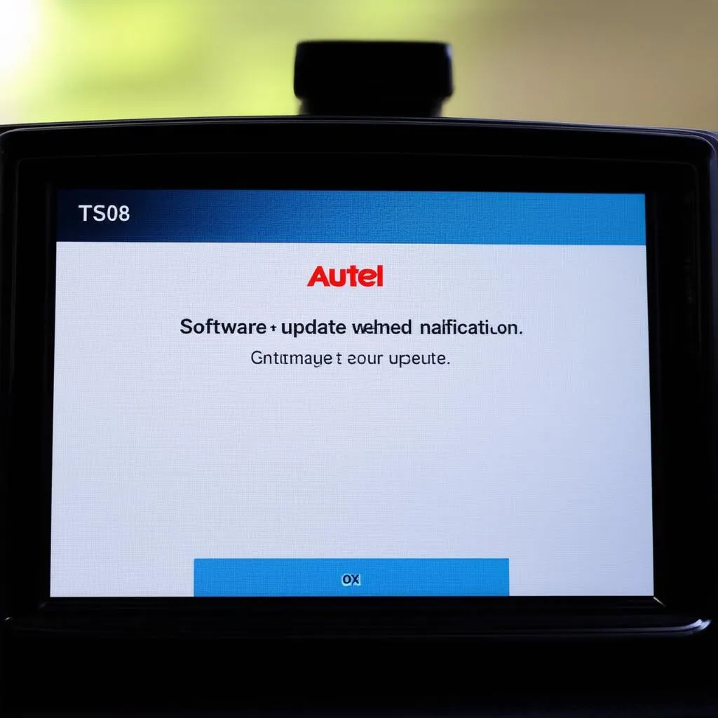 Autel TS508 software update