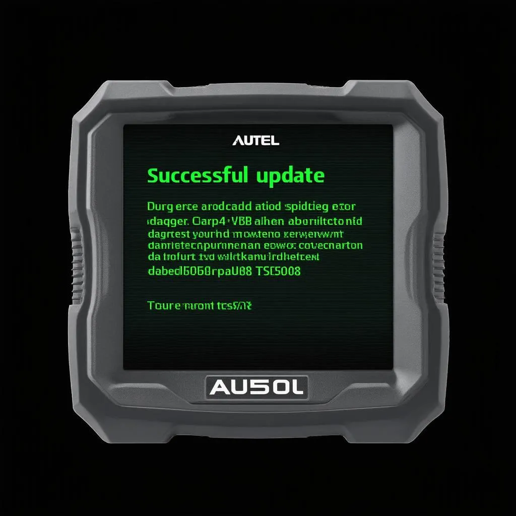 Autel TS508 Update Success