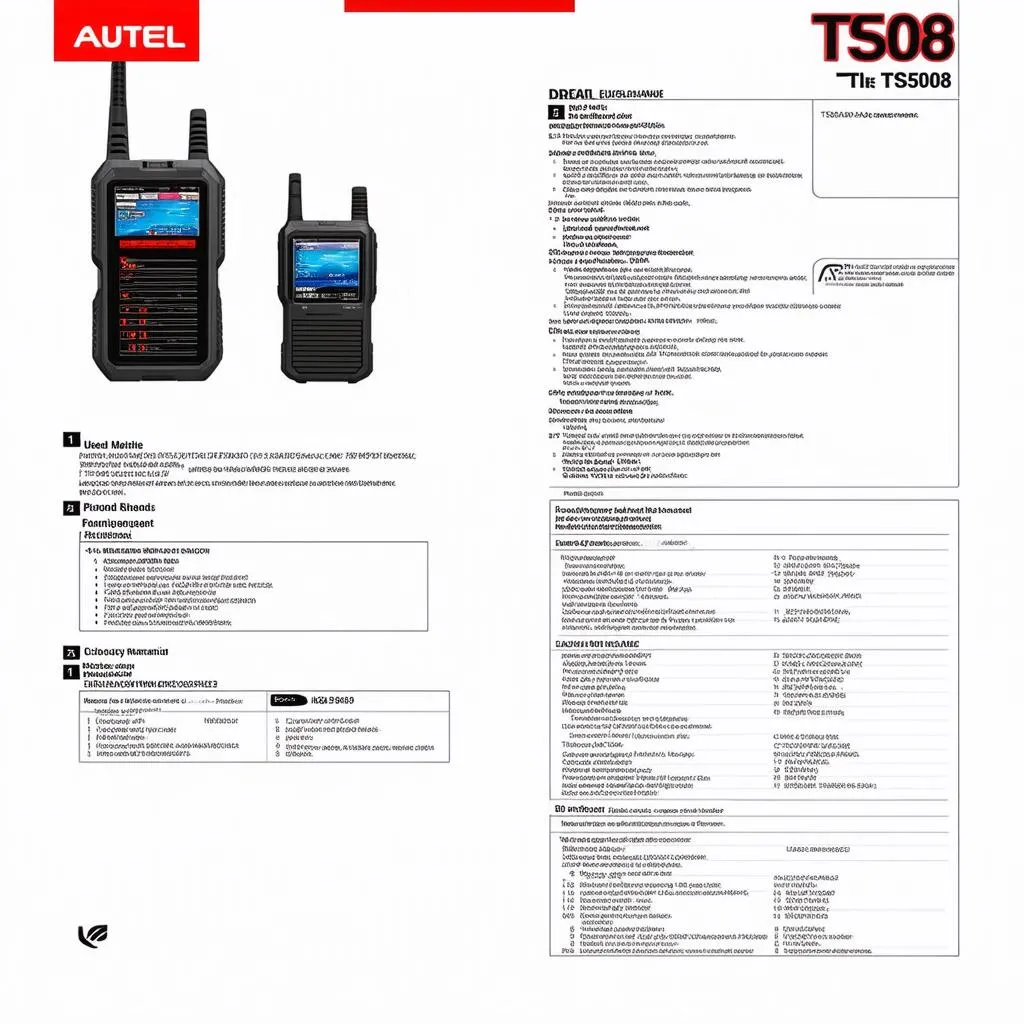 Autel TS508 user manual