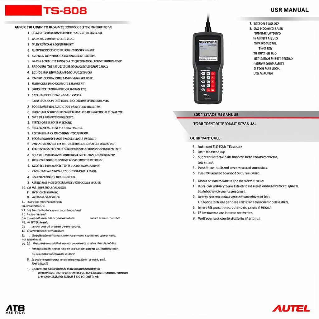 Autel TS808 TPMS User Manual