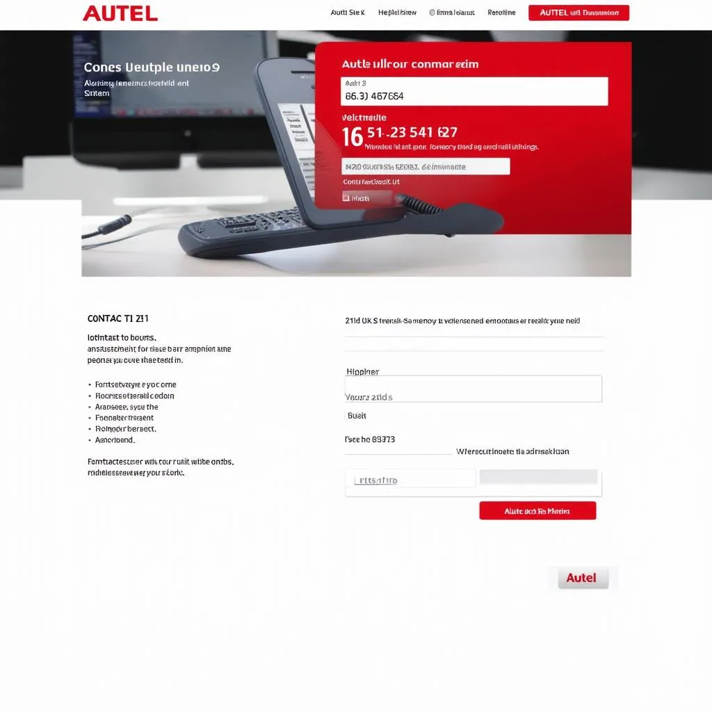 Autel UK Helpline Contact