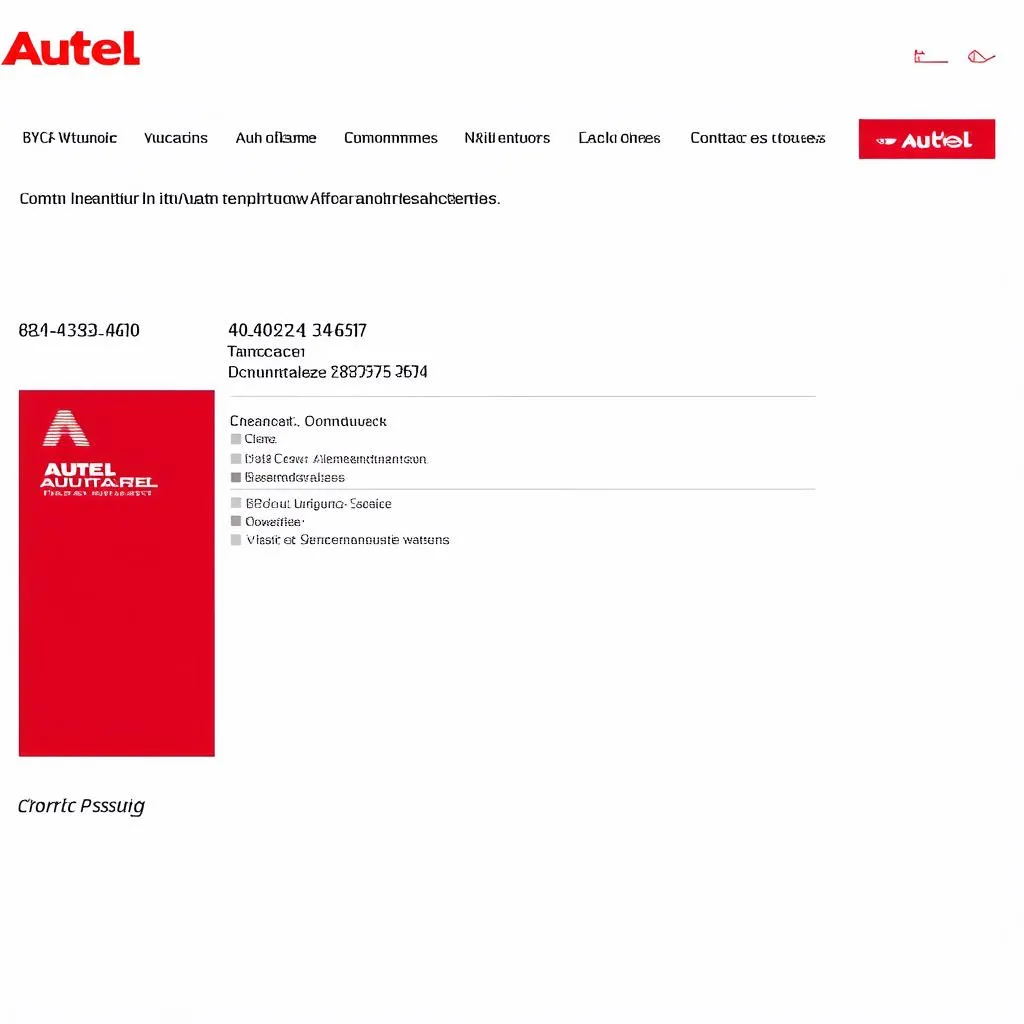 Autel UK website