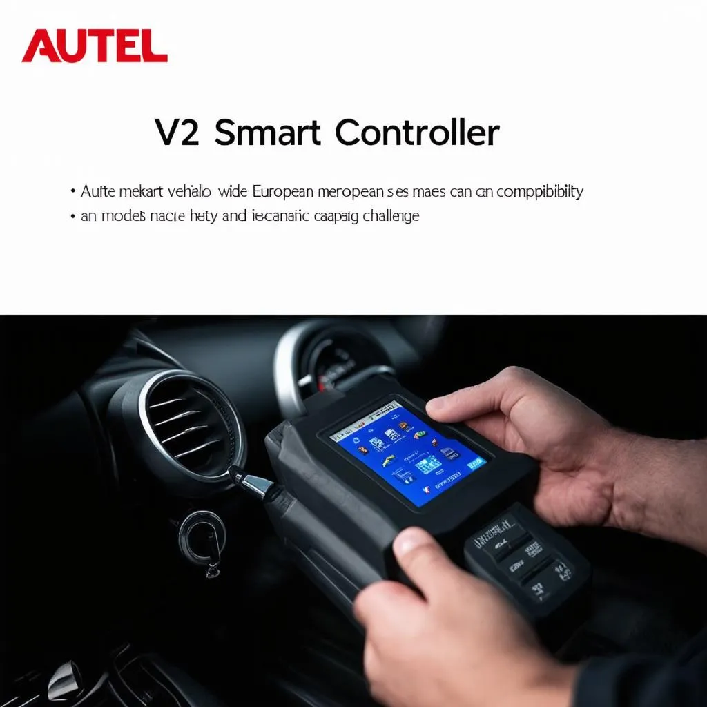 Autel V2 Smart Controller with European Car