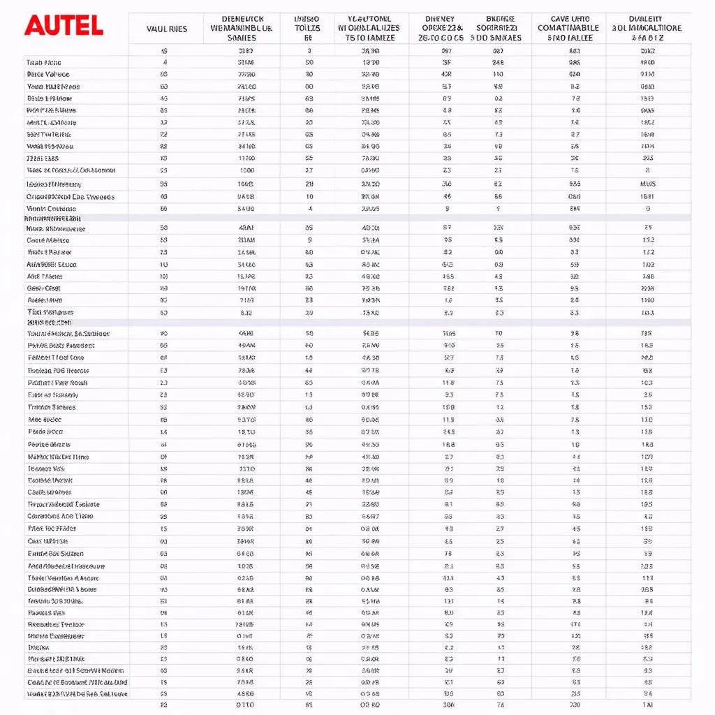 autel-valise-compatibility-chart