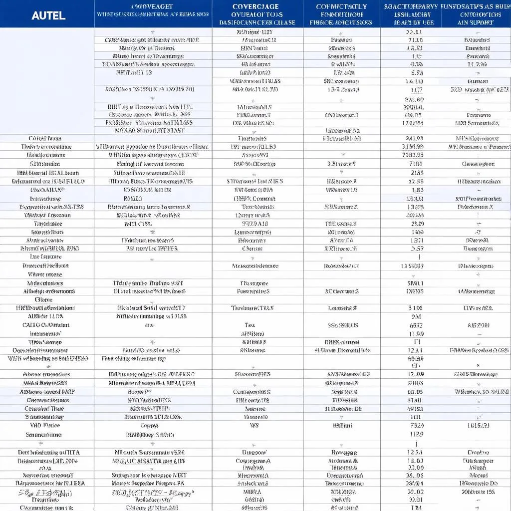 Comparison of Autel and Ford diagnostics tools