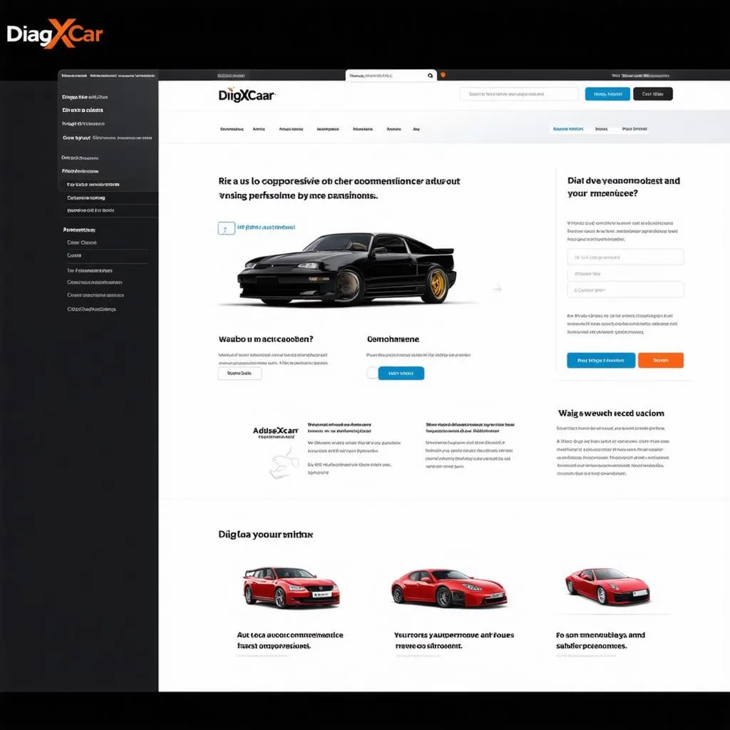 DiagXCar Website