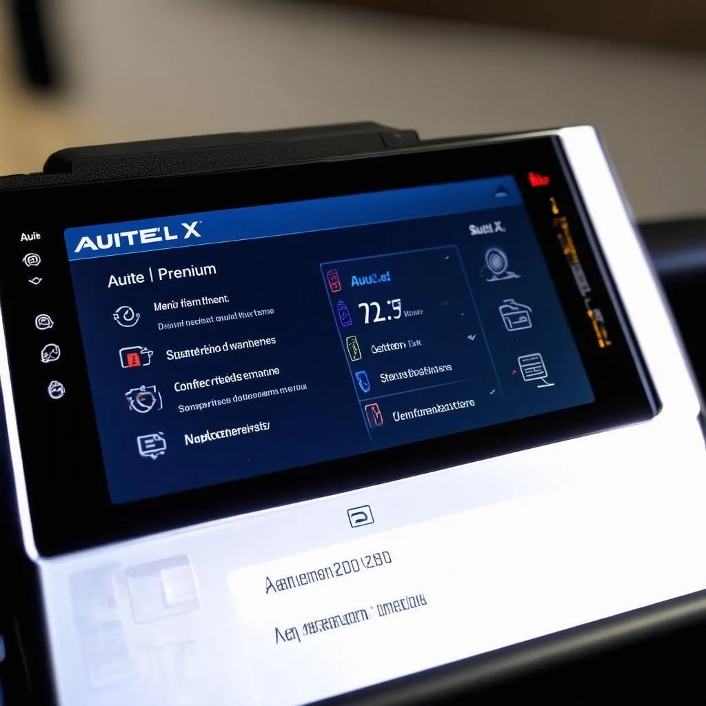 Autel X Premium Interface