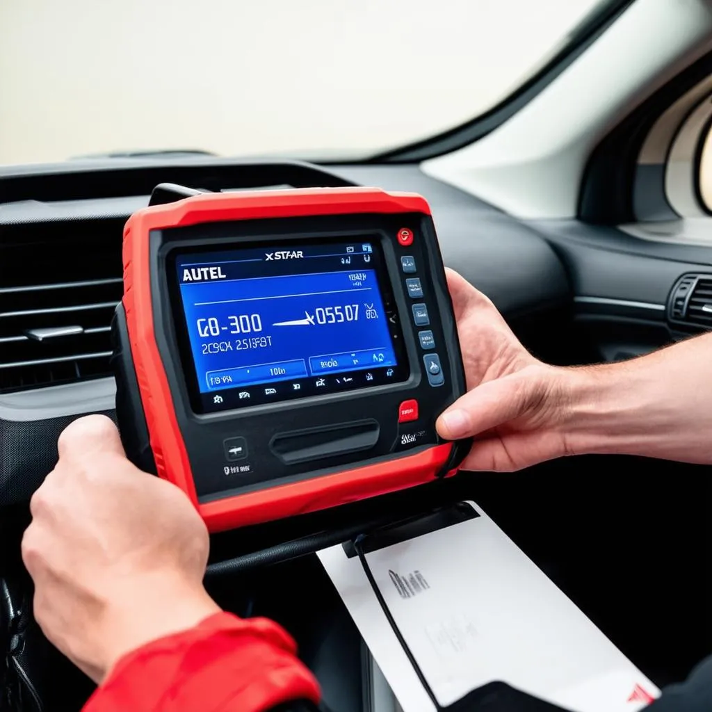 Autel X-Star diagnostic process