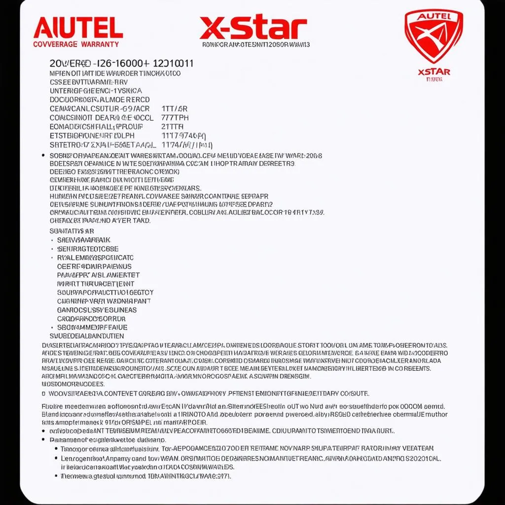 autel x star warranty