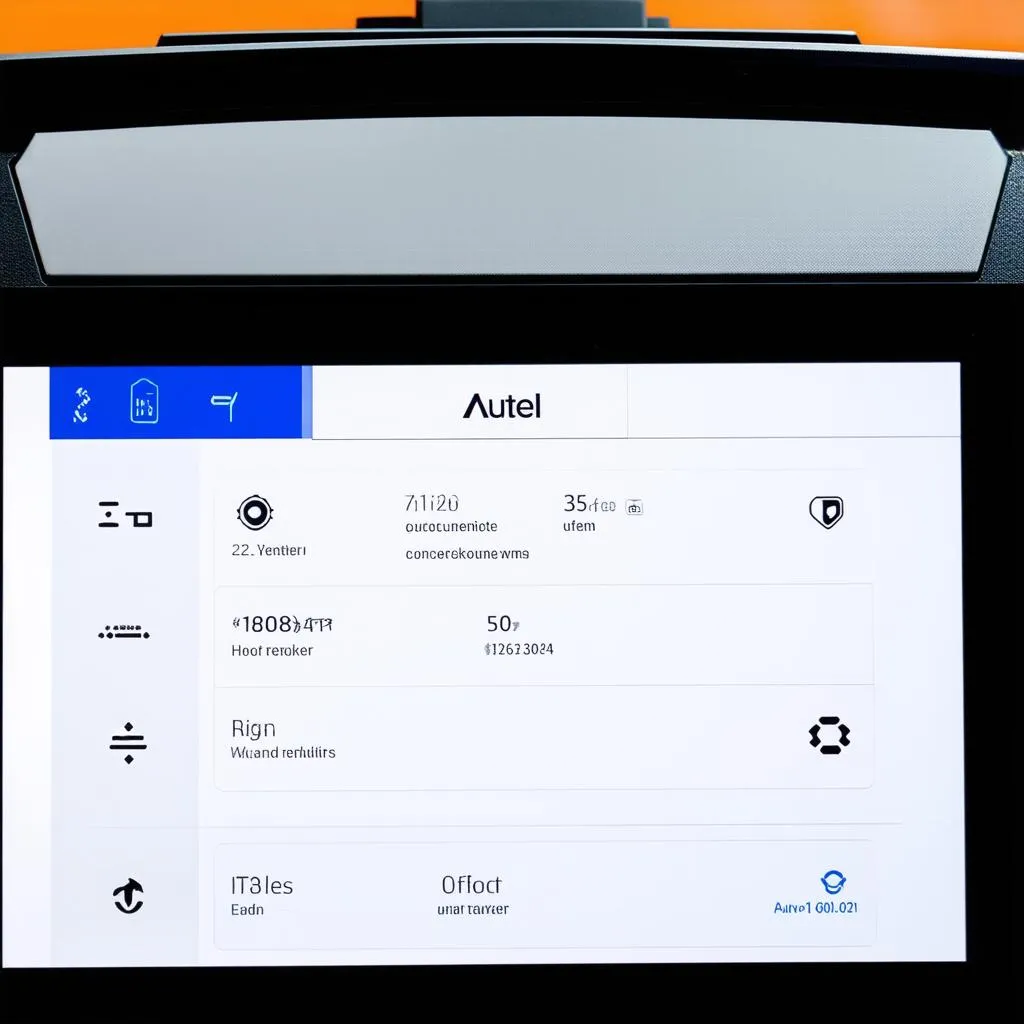 User-friendly interface of the Autel X60