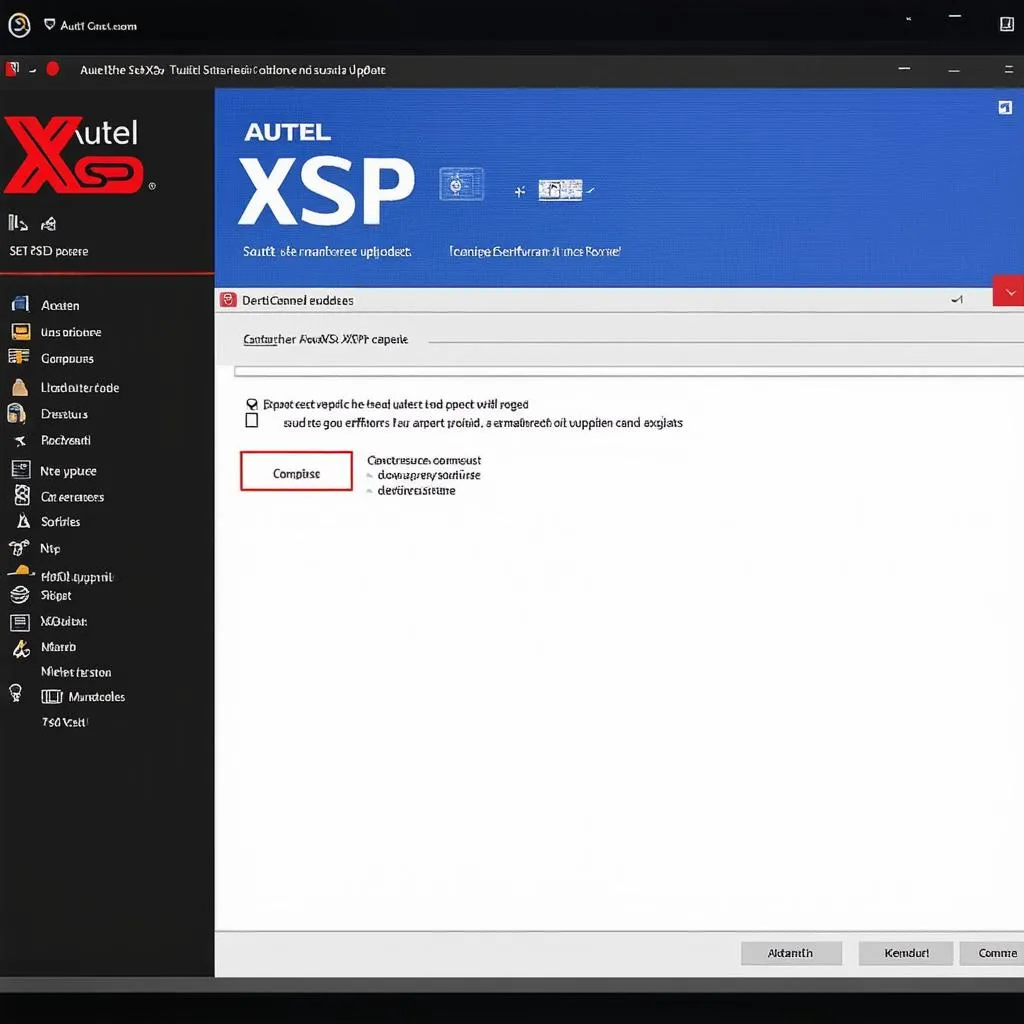 autel xsp software update