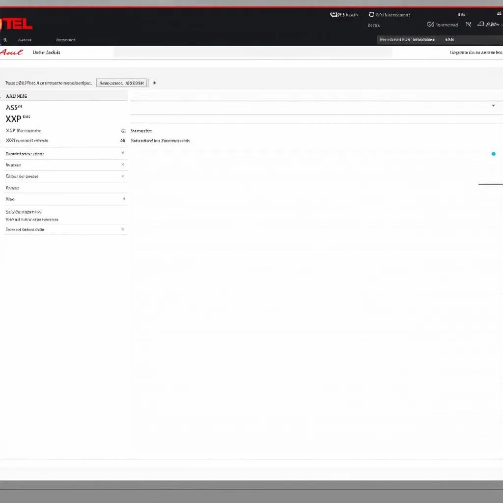 autel xsp interface