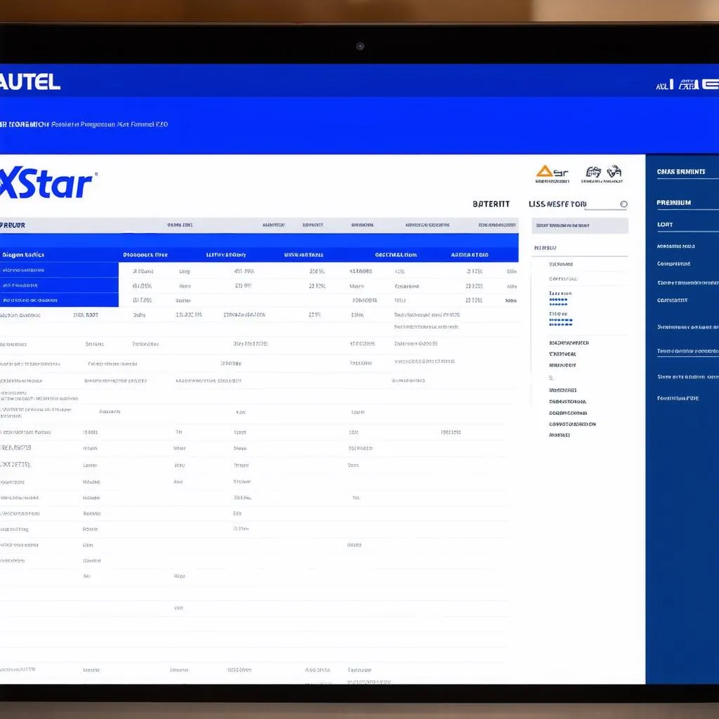 Autel XStar Premium Interface