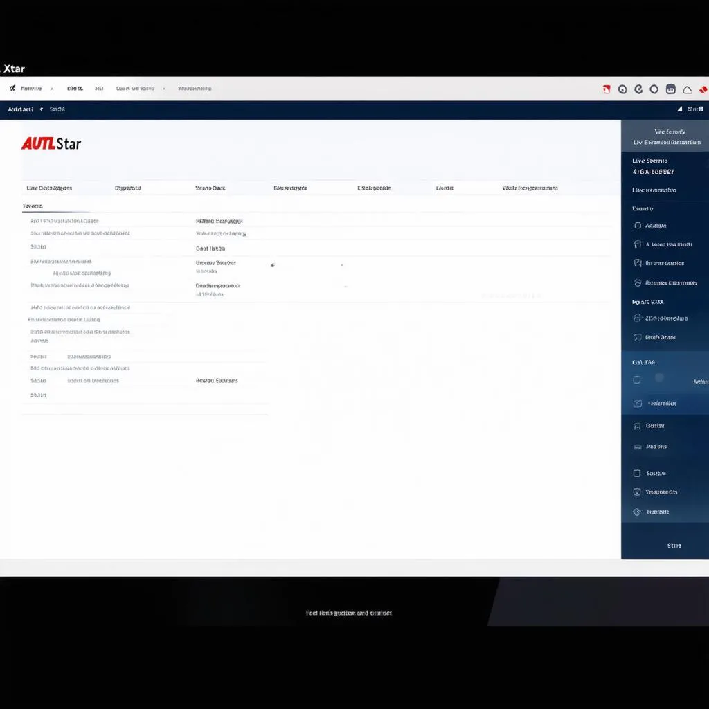 Autel XStar User Interface