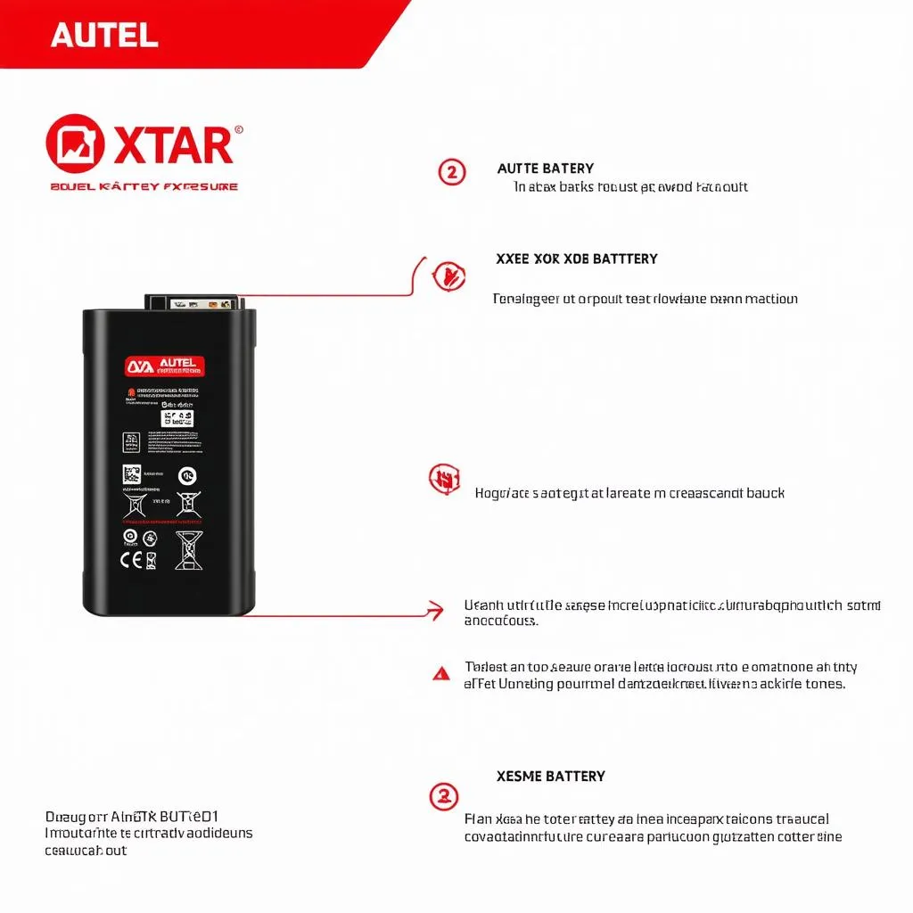 Autel Xtar Battery Features