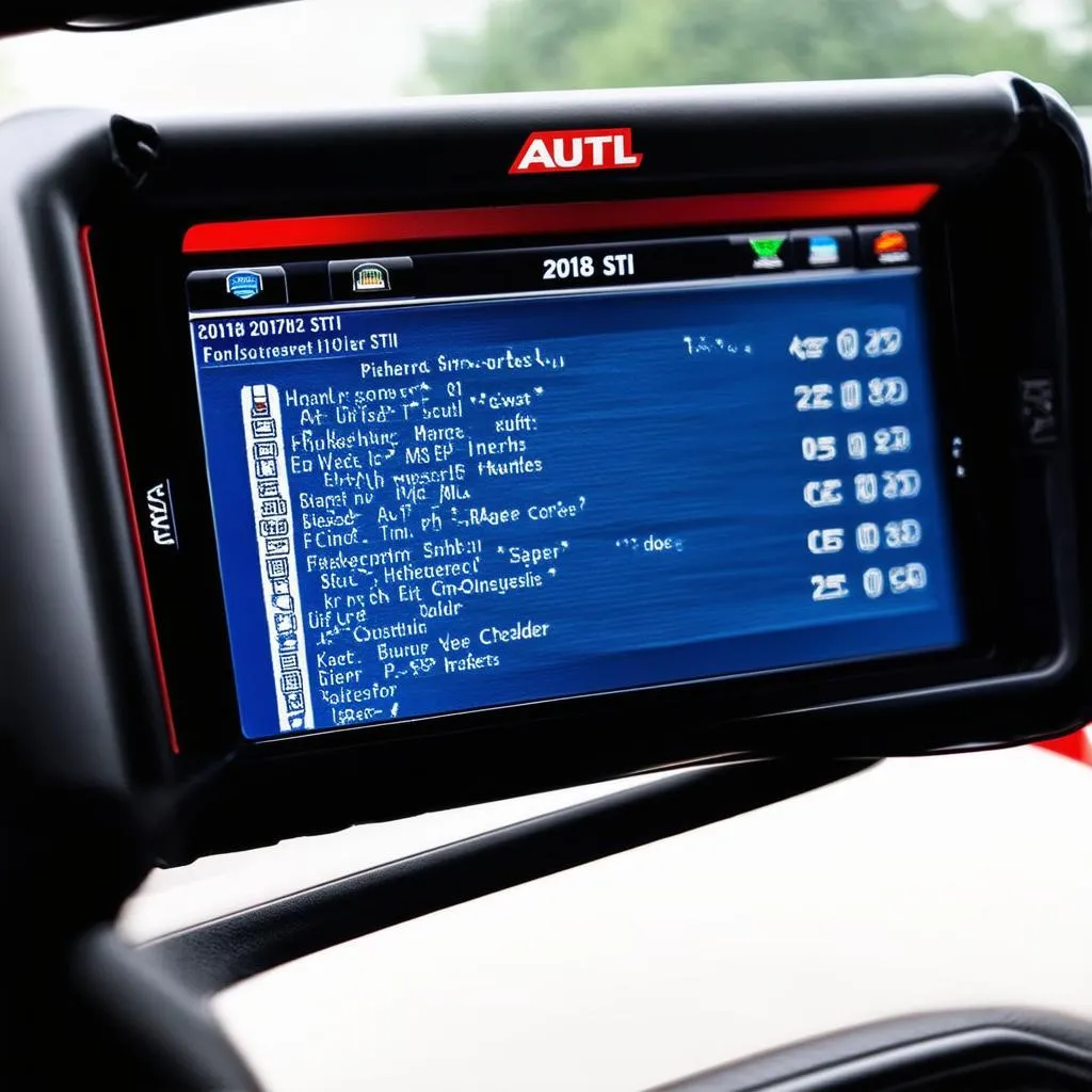 Autel 2018 STI Interface