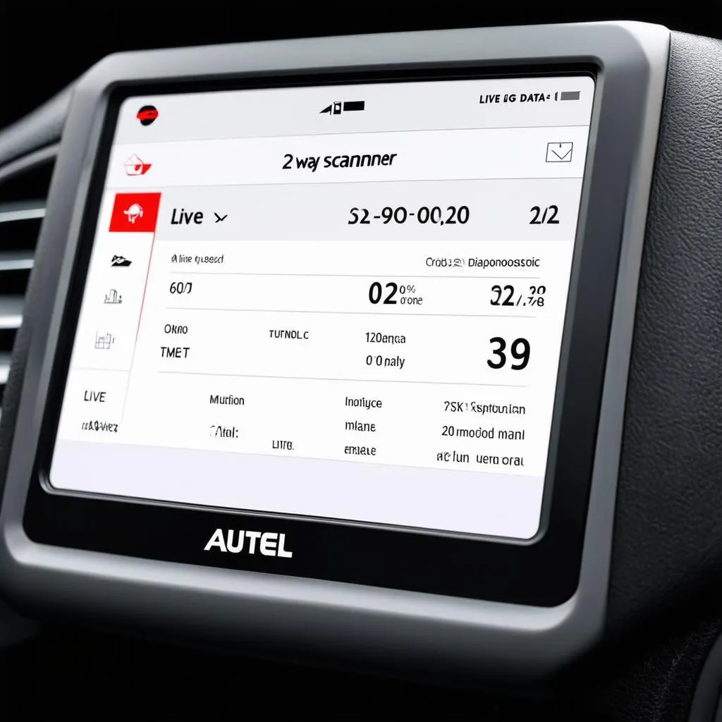 Autel 2 Way Scanner Dashboard