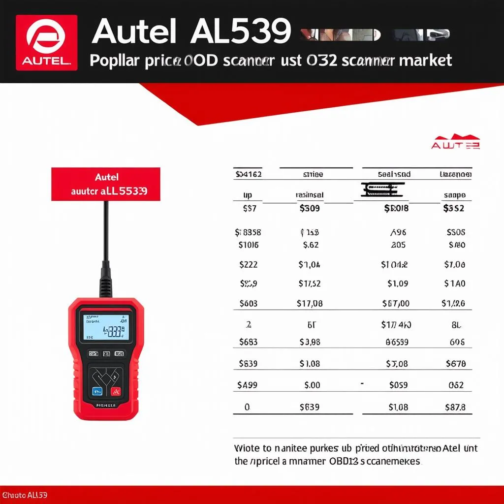 Autel AL539 OBD2 Scanner Price