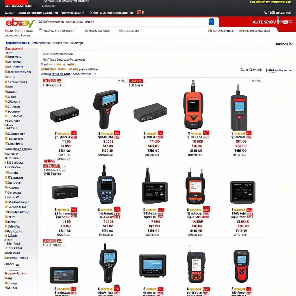 Autel Scanner Selection on eBay