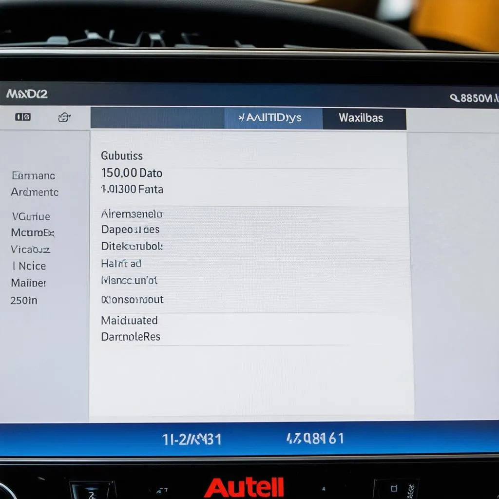 Autel MaxiDys Interface