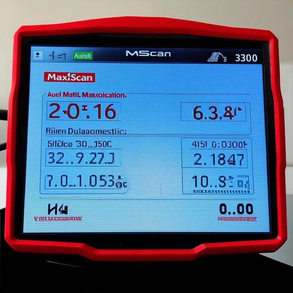 Autel MaxiScan MS300 Screen