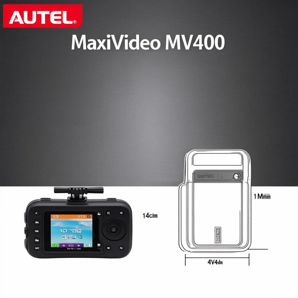 Autel MaxiVideo MV400 Dimensions