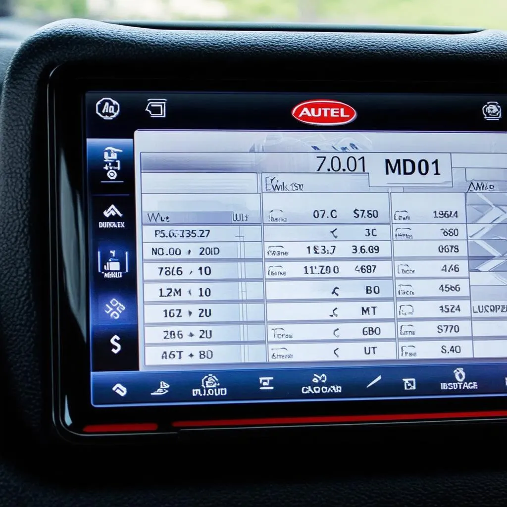 Autel MD801 Diagnostic Data