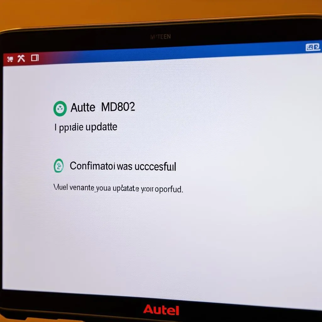 Autel MD802 Update Successful