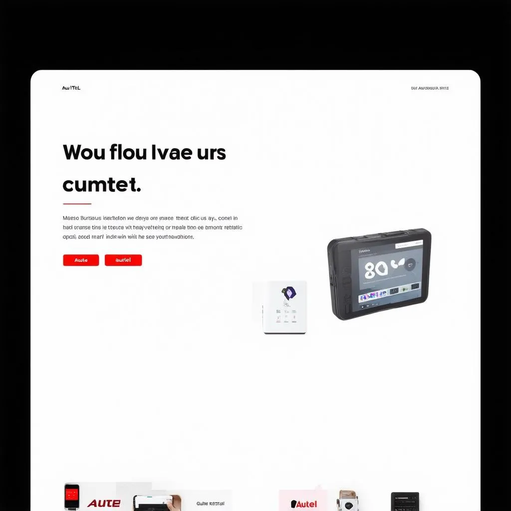 Autel Website Interface