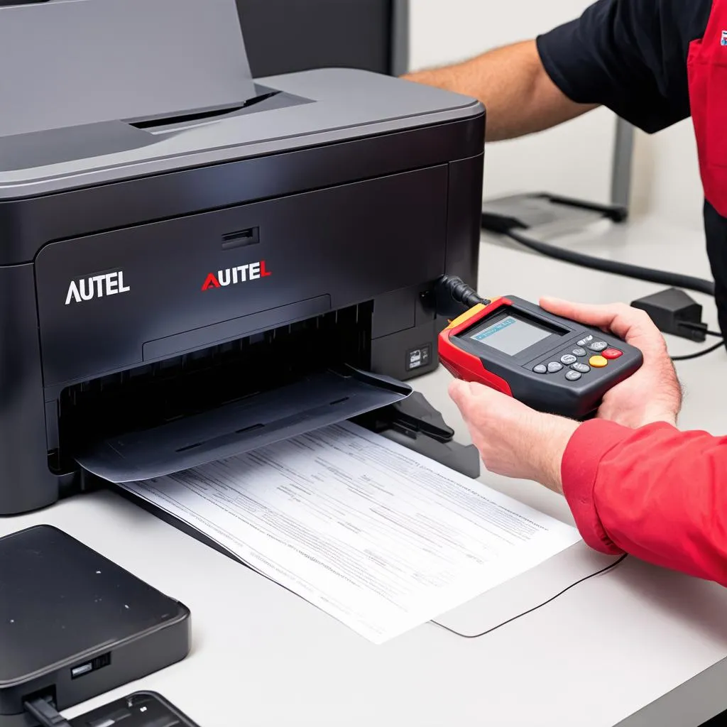 Autel Scanner and Printer Setup