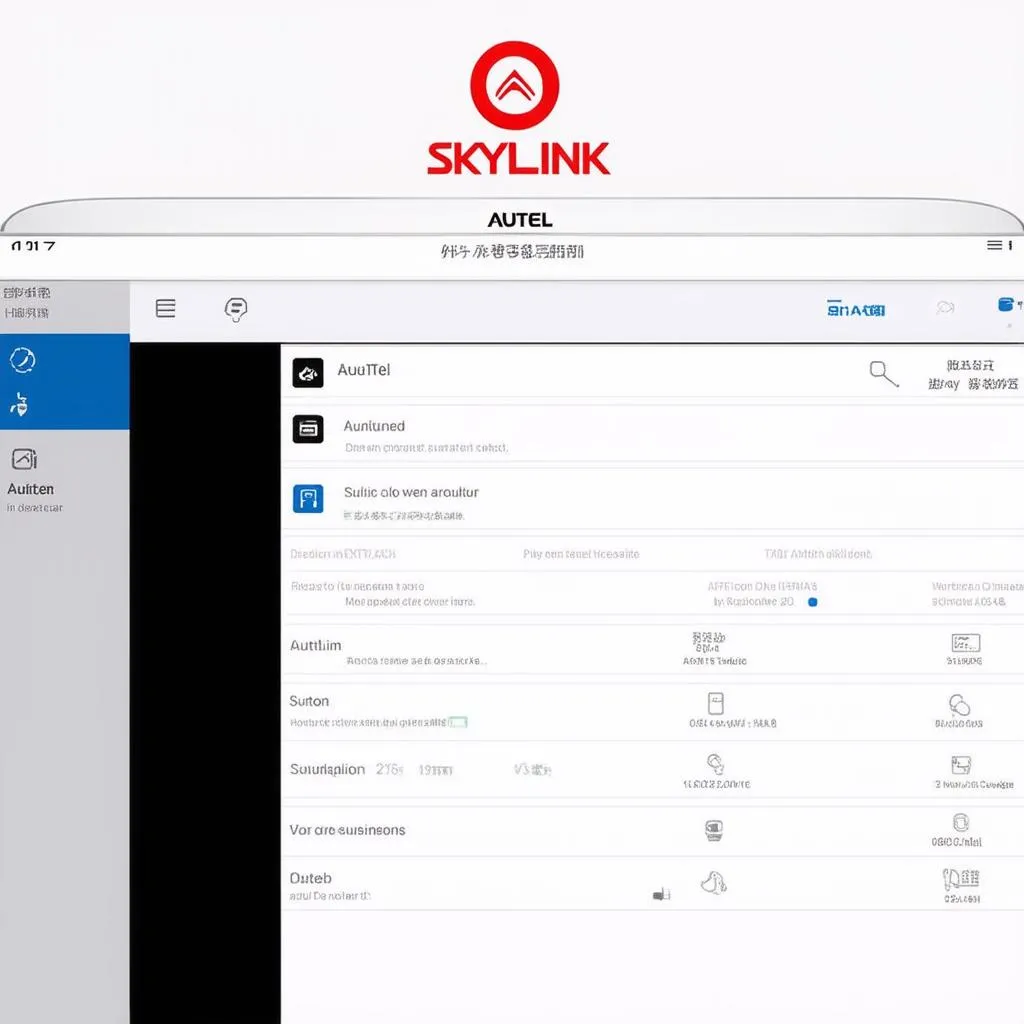 Autel Skylink User Interface